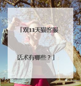 双11天猫客服话术有哪些?