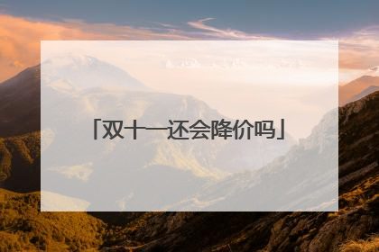 双十一还会降价吗