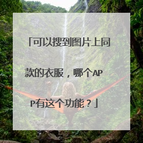 可以搜到图片上同款的衣服，哪个APP有这个功能？