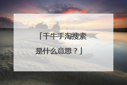 千牛手淘搜索是什么意思？