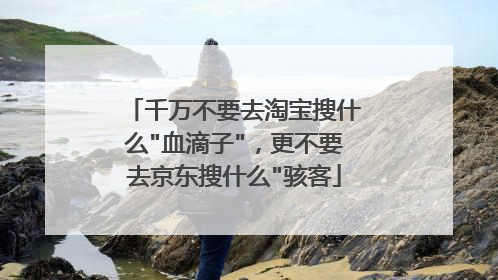 千万不要去淘宝搜什么