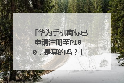 华为手机商标已申请注册至P100,是真的吗?