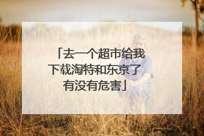 去一个超市给我下载淘特和东京了有没有危害