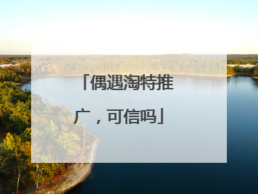 偶遇淘特推广,可信吗
