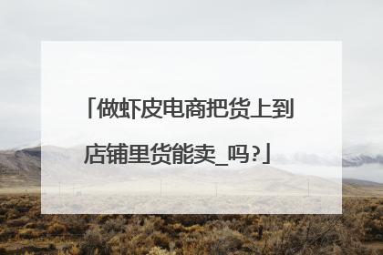 做虾皮电商把货上到店铺里货能卖_吗?