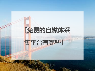 免费的自媒体采集平台有哪些
