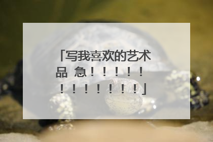 写我喜欢的艺术品 急！！！！！！！！！！！！