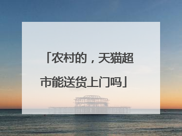农村的,天猫超市能送货上门吗