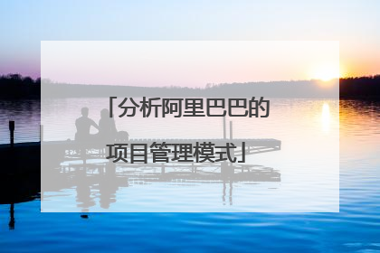 分析阿里巴巴的项目管理模式