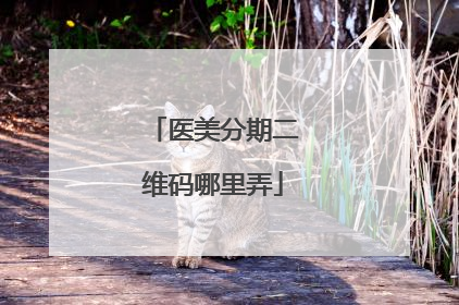 医美分期二维码哪里弄