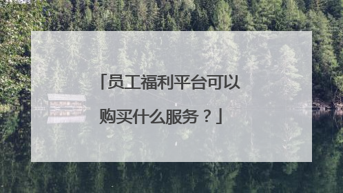 员工福利平台可以购买什么服务?