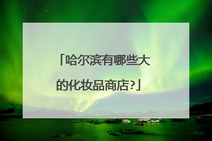 哈尔滨有哪些大的化妆品商店?