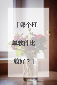 哪个打单软件比较好?