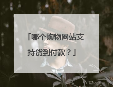 哪个购物网站支持货到付款?