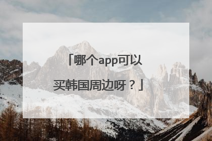 哪个app可以买韩国周边呀?