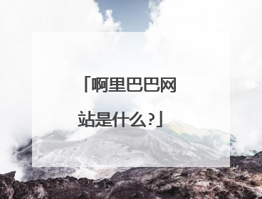啊里巴巴网站是什么?