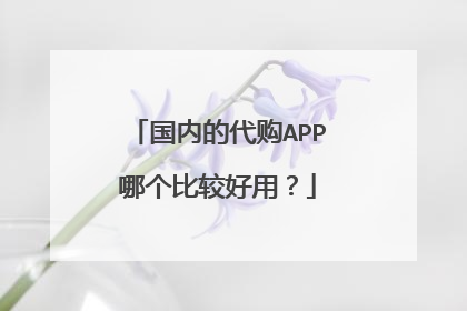 国内的代购APP哪个比较好用?