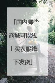 国内哪些商城可以线上买衣服线下发货
