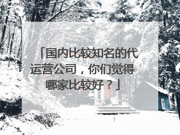 国内比较知名的代运营公司,你们觉得哪家比较好?