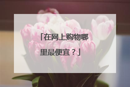 在网上购物哪里最便宜?