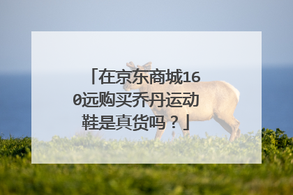 在京东商城160远购买乔丹运动鞋是真货吗?