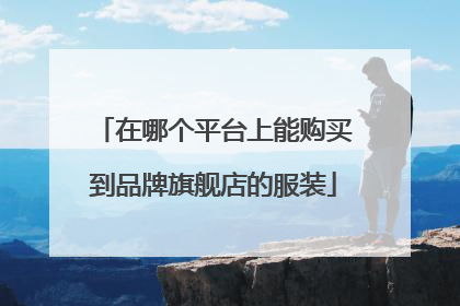 在哪个平台上能购买到品牌旗舰店的服装