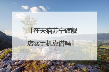 在天猫苏宁旗舰店买手机靠谱吗