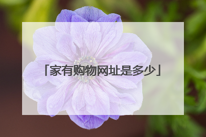 家有购物网址是多少