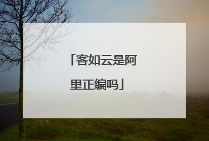 客如云是阿里正编吗