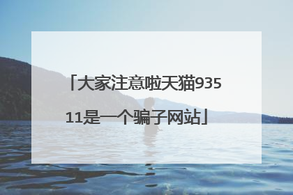 大家注意啦天猫93511是一个骗子网站