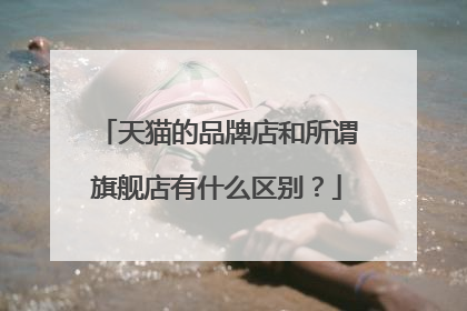 天猫的品牌店和所谓旗舰店有什么区别?