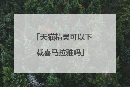 天猫精灵可以下载喜马拉雅吗