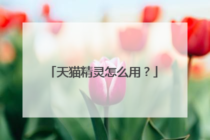 天猫精灵怎么用?