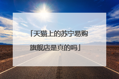 天猫上的苏宁易购旗舰店是真的吗