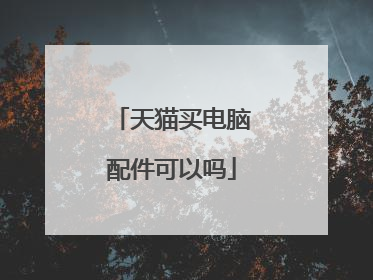 天猫买电脑配件可以吗