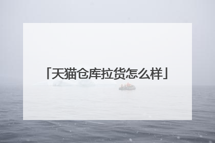 天猫仓库拉货怎么样