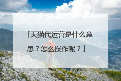 天猫代运营是什么意思?怎么操作呢?