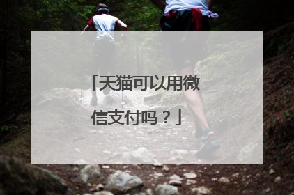 天猫可以用微信支付吗?