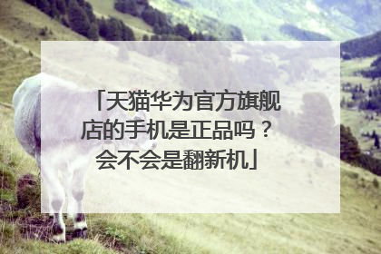 天猫华为官方旗舰店的手机是正品吗?会不会是翻新机