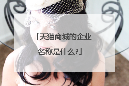 天猫商城的企业名称是什么?