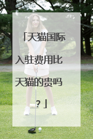 天猫国际入驻费用比天猫的贵吗?