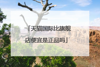 天猫国际比旗舰店便宜是正品吗