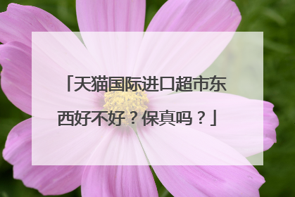 天猫国际进口超市东西好不好?保真吗?