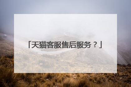 天猫客服售后服务？