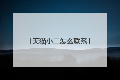 天猫小二怎么联系