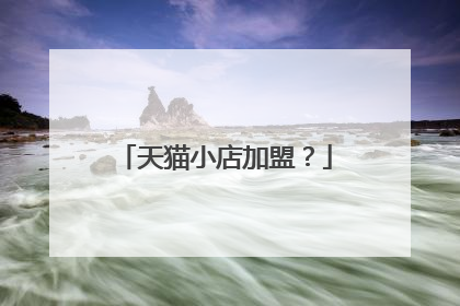 天猫小店加盟?