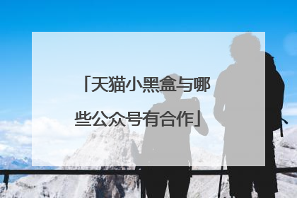 天猫小黑盒与哪些公众号有合作