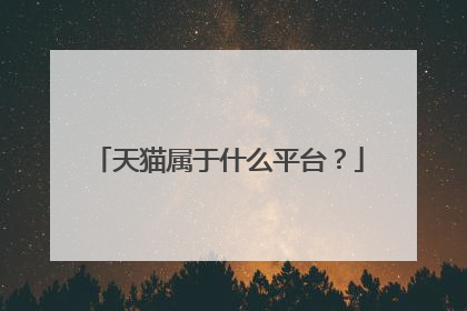 天猫属于什么平台?