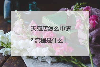 天猫店怎么申请?流程是什么