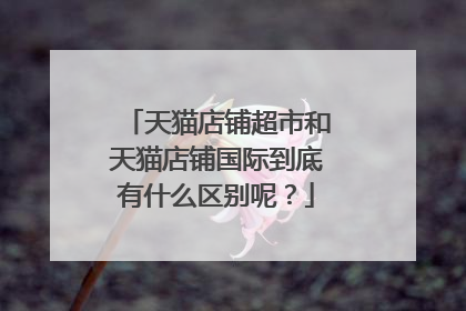 天猫店铺超市和天猫店铺国际到底有什么区别呢?